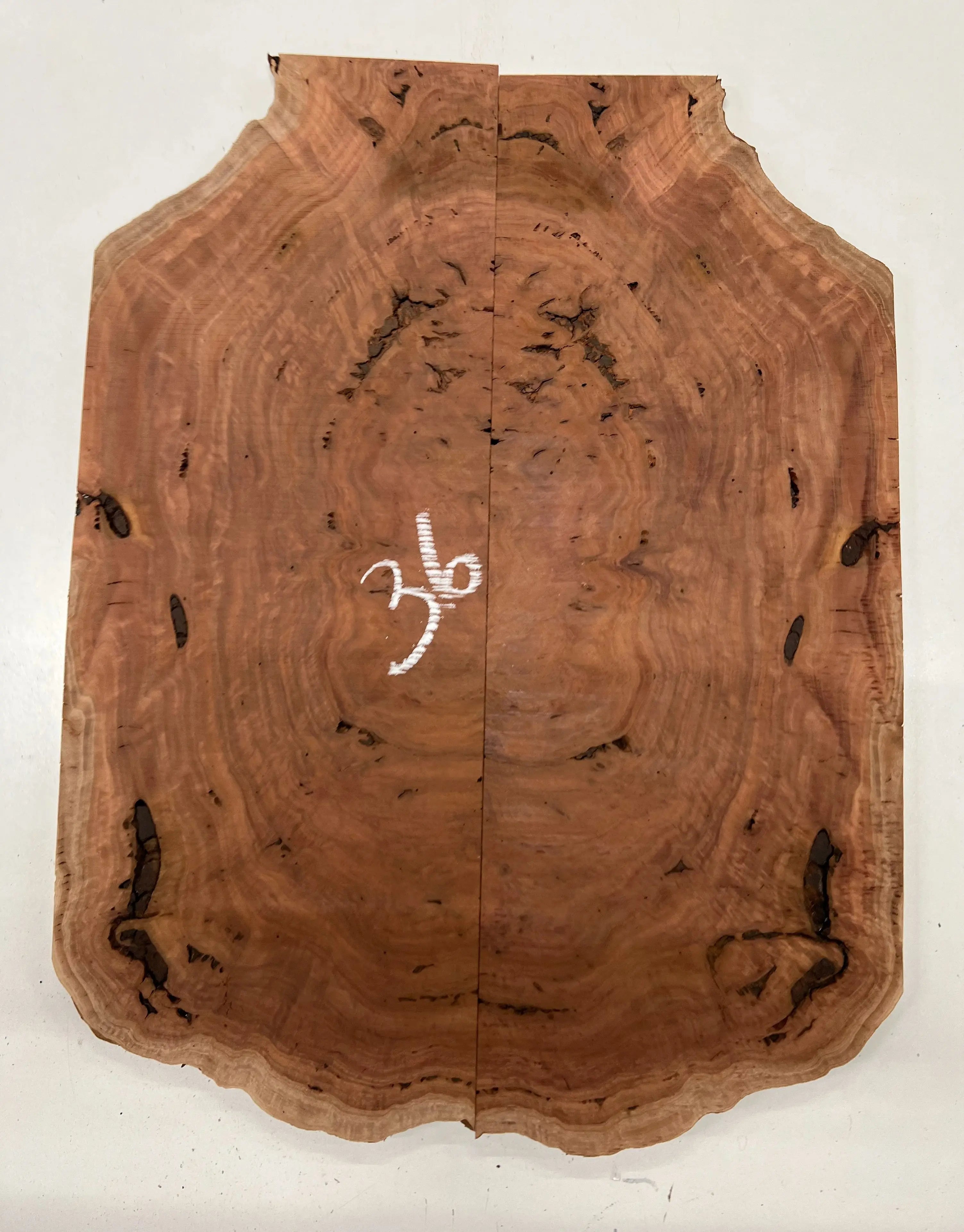 Red Gum Burl Book Matched Guitar Drop Tops | 21" x 14" x 3/8" - #36 - Exotic Wood Zone - Buy online Across USA 