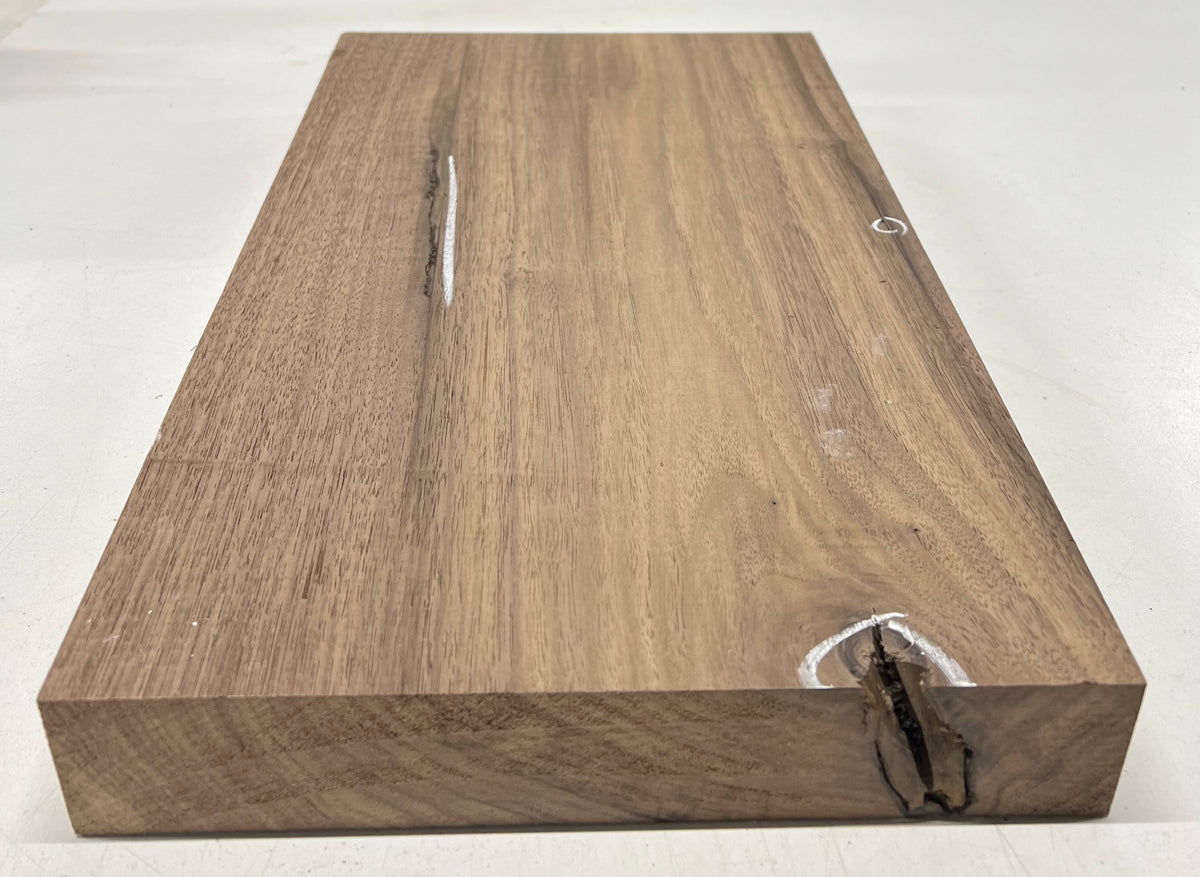 Black Walnut Lumber Board Wood Blank 18"x 10-3/8"x 1-7/8" #213 - Exotic Wood Zone - Buy online Across USA 