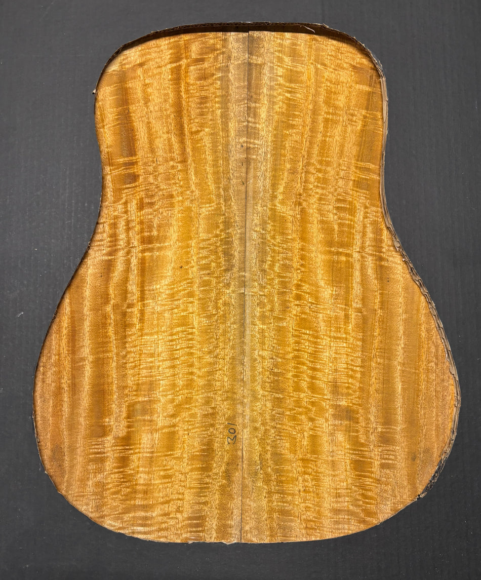 Golden Flame Mango Classical Guitar Back and Side Set #807