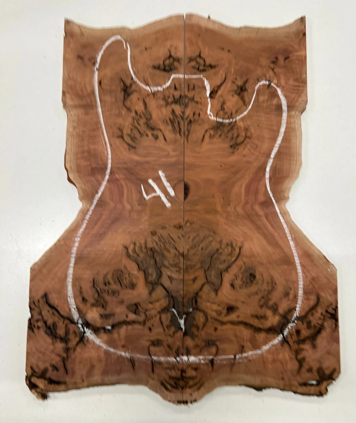 Red Gum Burl Book Matched Guitar Drop Tops | 21" x 14" x 3/8" #41 - Exotic Wood Zone - Buy online Across USA 