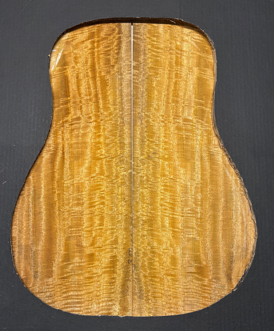 Juego de fondo y aros de guitarra de grado AAAA Dreadnought de palisandro de la India Oriental #61 