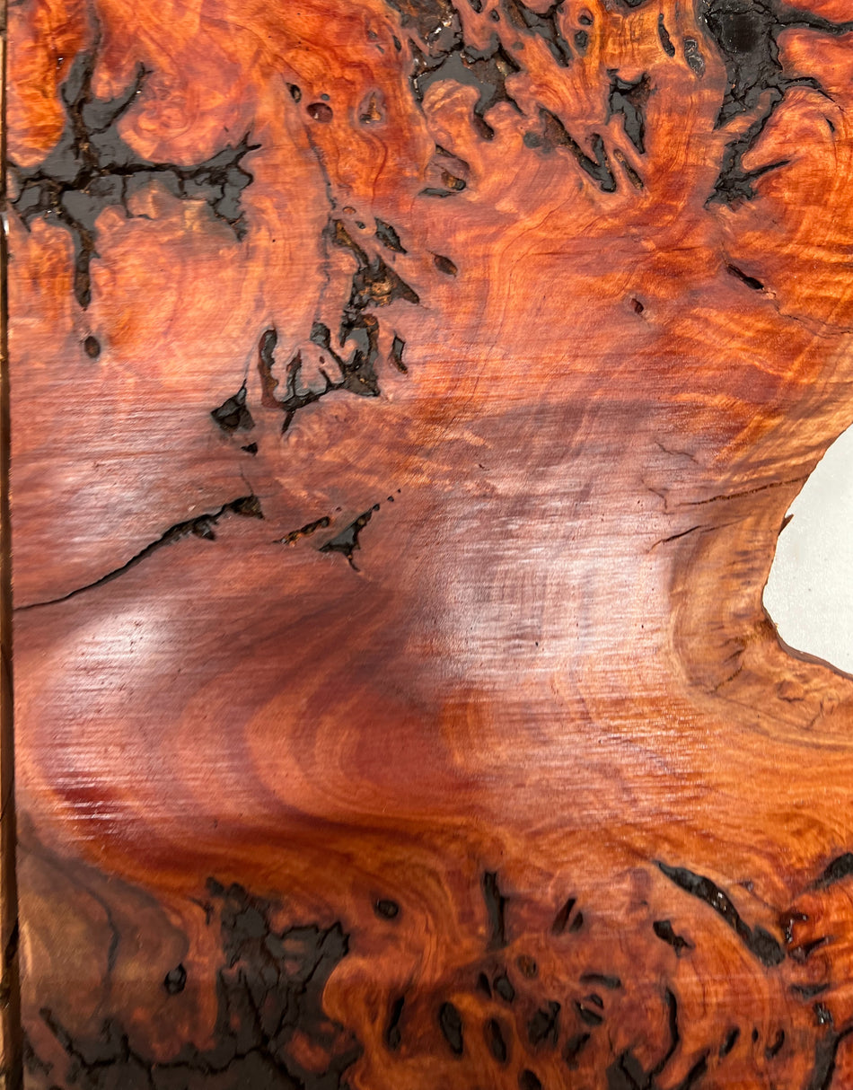 Red Gum Burl Book Matched Guitar Drop Tops | 21" x 14" x 3/8" #42 - Exotic Wood Zone - Buy online Across USA 