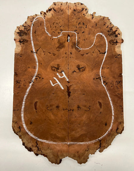 Red Gum Burl Book Matched Guitar Drop Tops | 21" x 14" x 3/8" #44 - Exotic Wood Zone - Buy online Across USA 