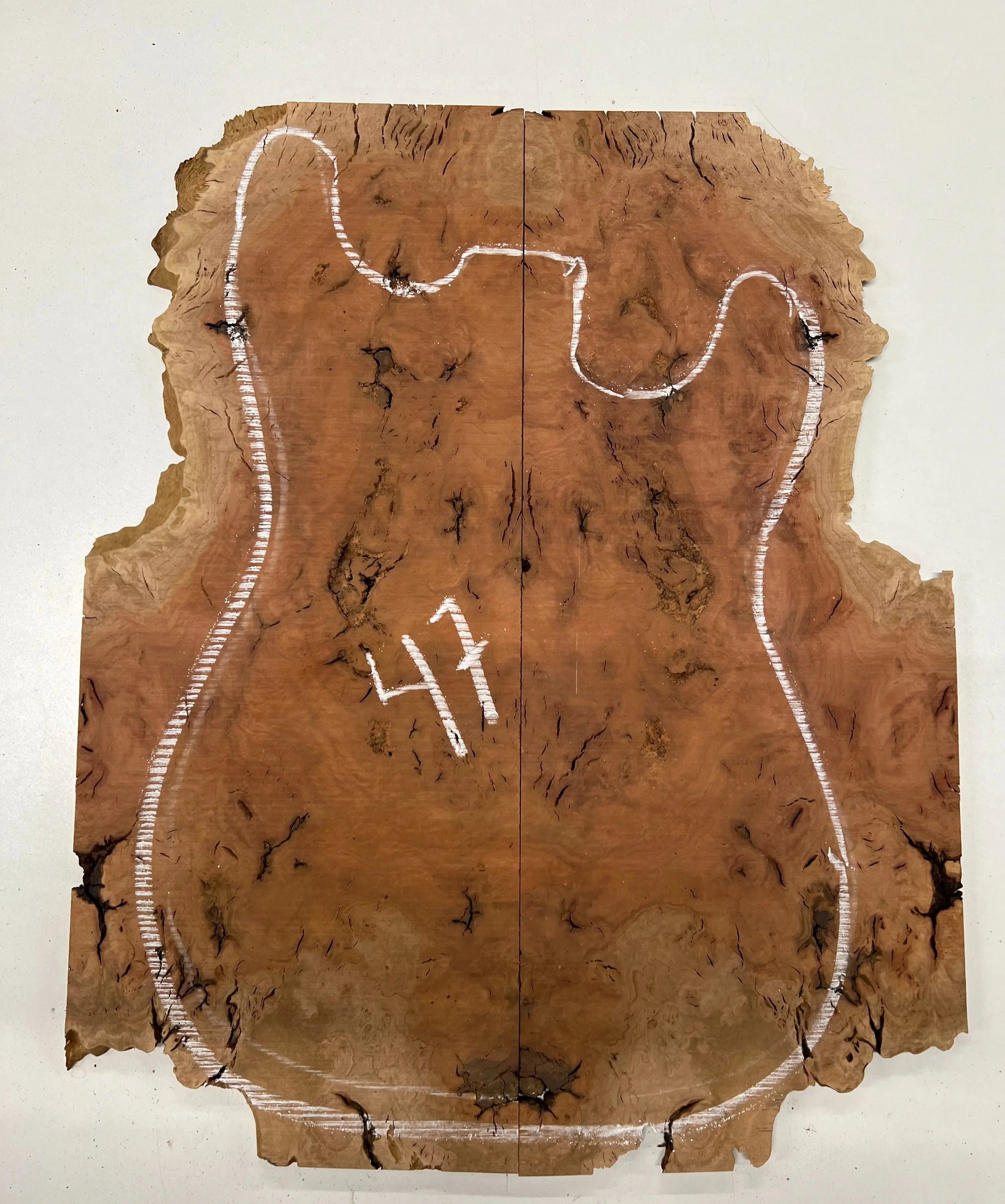 Red Gum Burl Book Matched Guitar Drop Tops | 21" x 14" x 3/8" #47 - Exotic Wood Zone - Buy online Across USA 