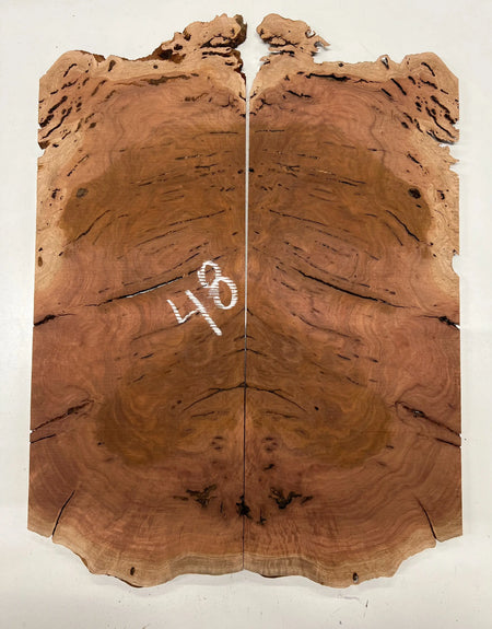 Red Gum Burl Book Matched Guitar Drop Tops | 21" x 14" x 3/8" #48 - Exotic Wood Zone - Buy online Across USA 