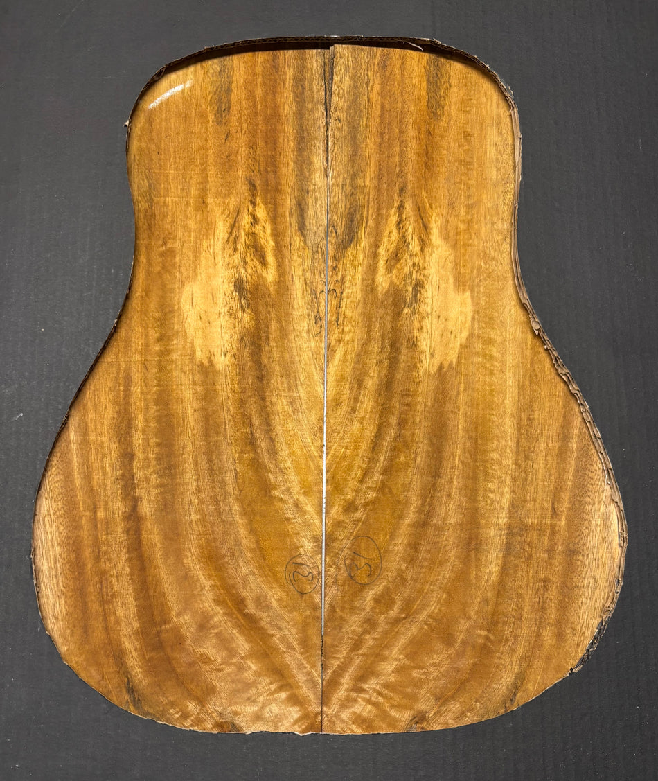 Juego de fondo y aros de guitarra de grado AAAA Dreadnought de palisandro de la India Oriental #61 