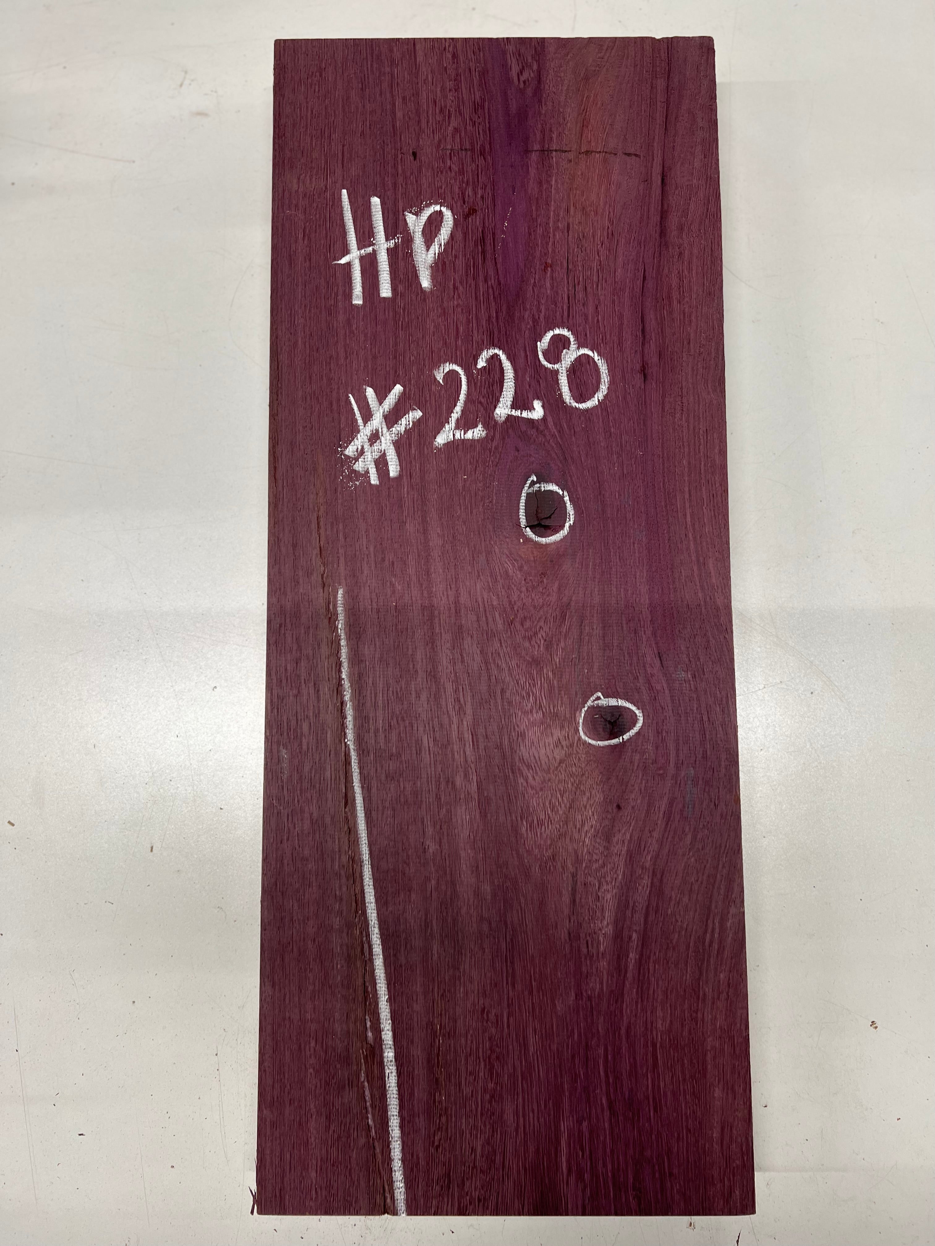 Purpleheart Lumber Board Wood Blank 24&quot;x 9-1/2&quot;x 2&quot; 