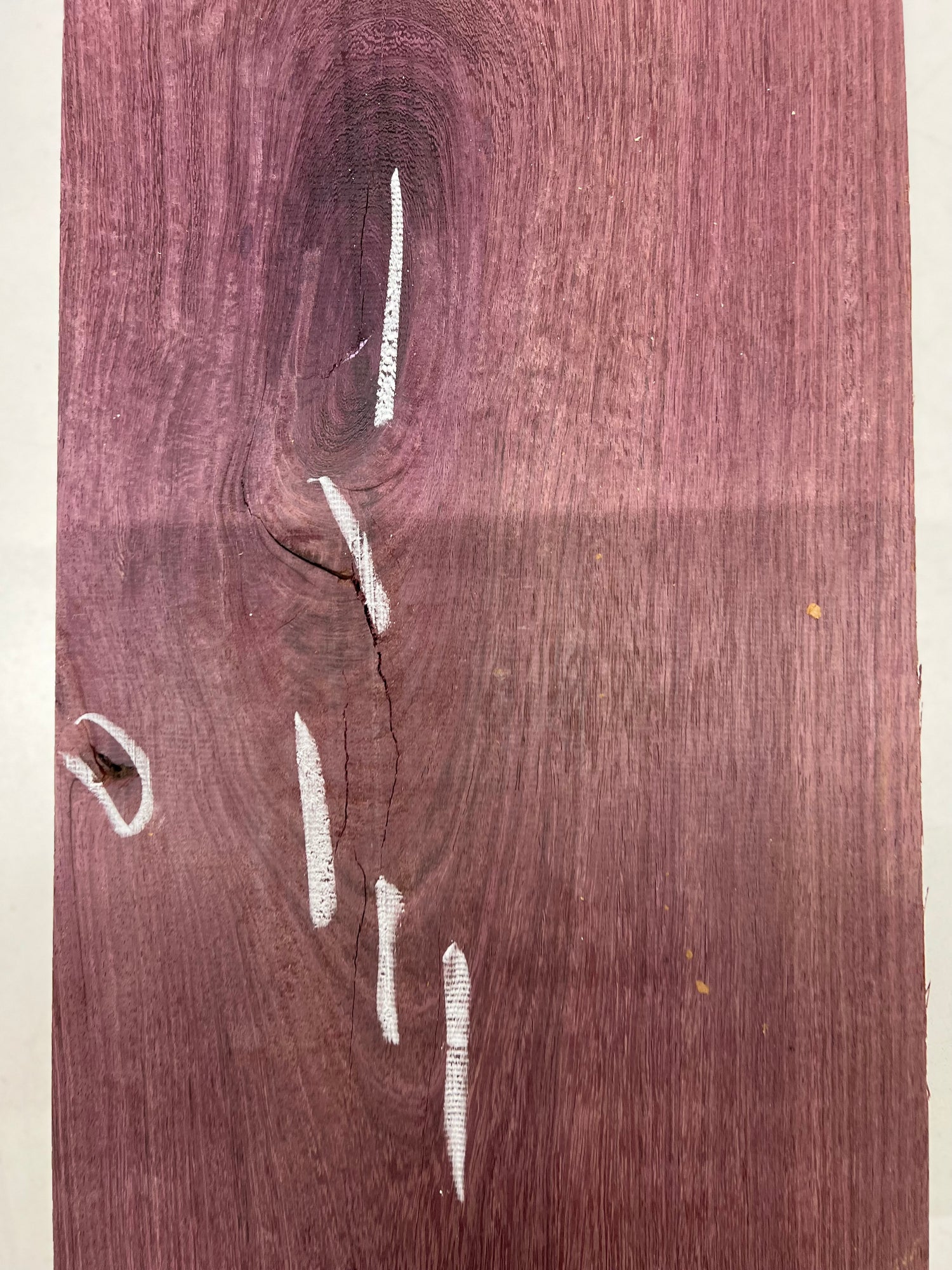 Purpleheart Lumber Board Wood Blank 24&quot;x 9-1/2&quot;x 2&quot; 