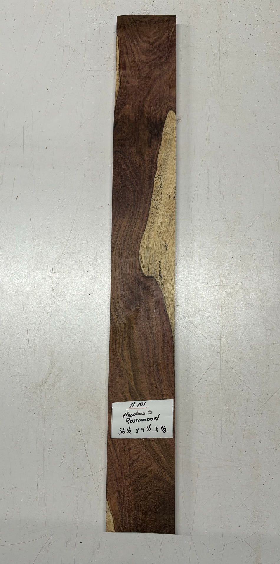 Honduras Rosewood Lumber 36-1/2"x 4-1/2"x 7/8"#101