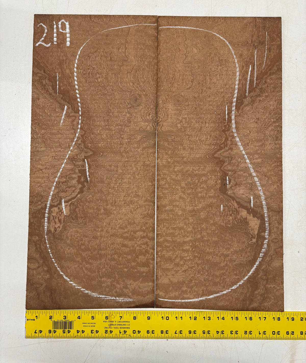 Quilted Sapele Dreadnought Guitar Back and Side Seconds Set #219 Exotic Wood Zone 