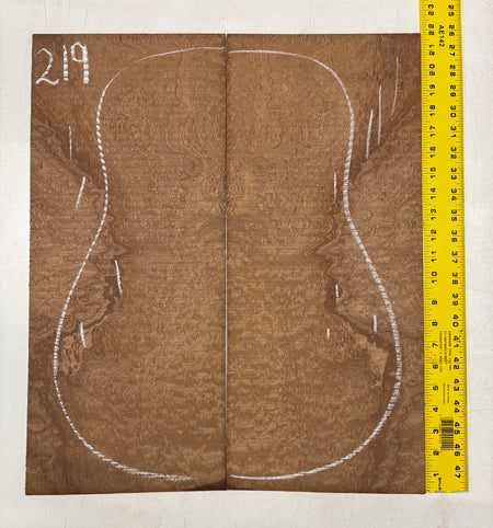 Quilted Sapele Dreadnought Guitar Back and Side Seconds Set #219 Exotic Wood Zone 