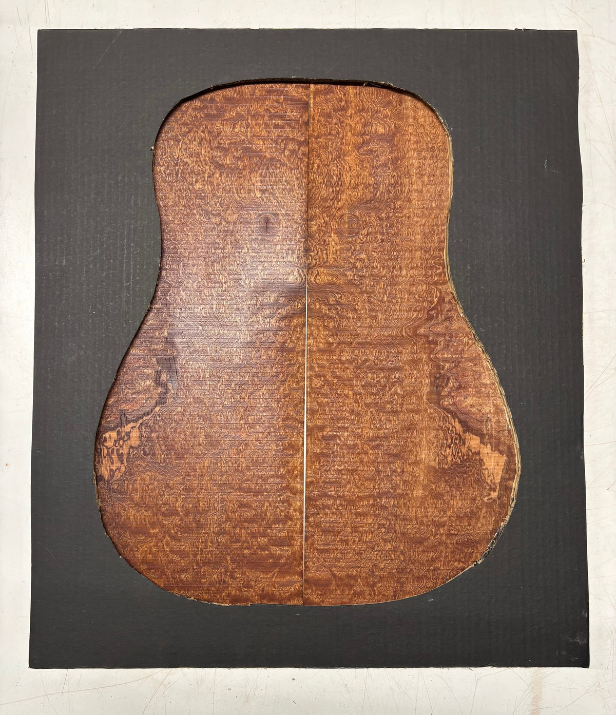 Quilted Sapele Dreadnought Guitar Back and Side Seconds Set #219 Exotic Wood Zone 