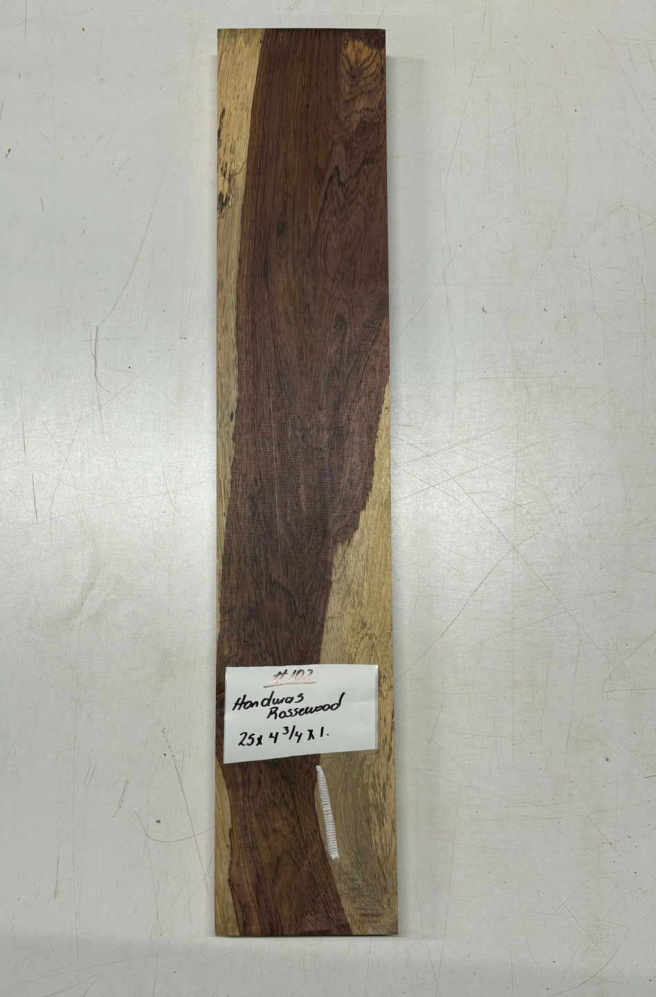 Honduras Rosewood Lumber 25"x 4-3/4"x 1"#102