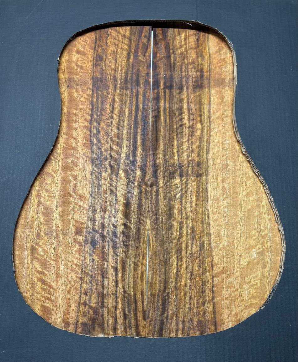 Flame Chocolate Mango Dreadnought Guitar Back and Side Set #903