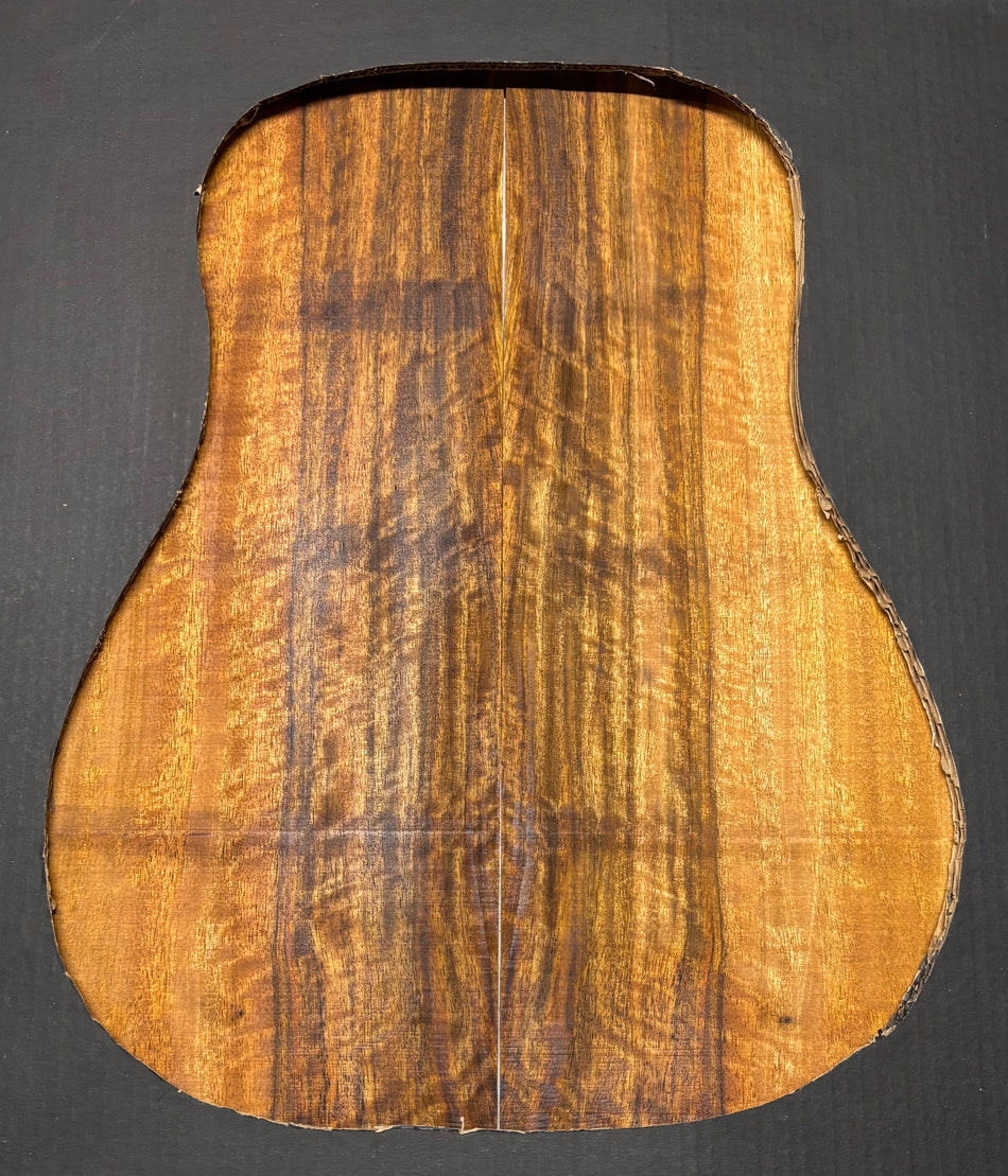 Flame Chocolate Mango Dreadnought Guitar Back and Side Set #904