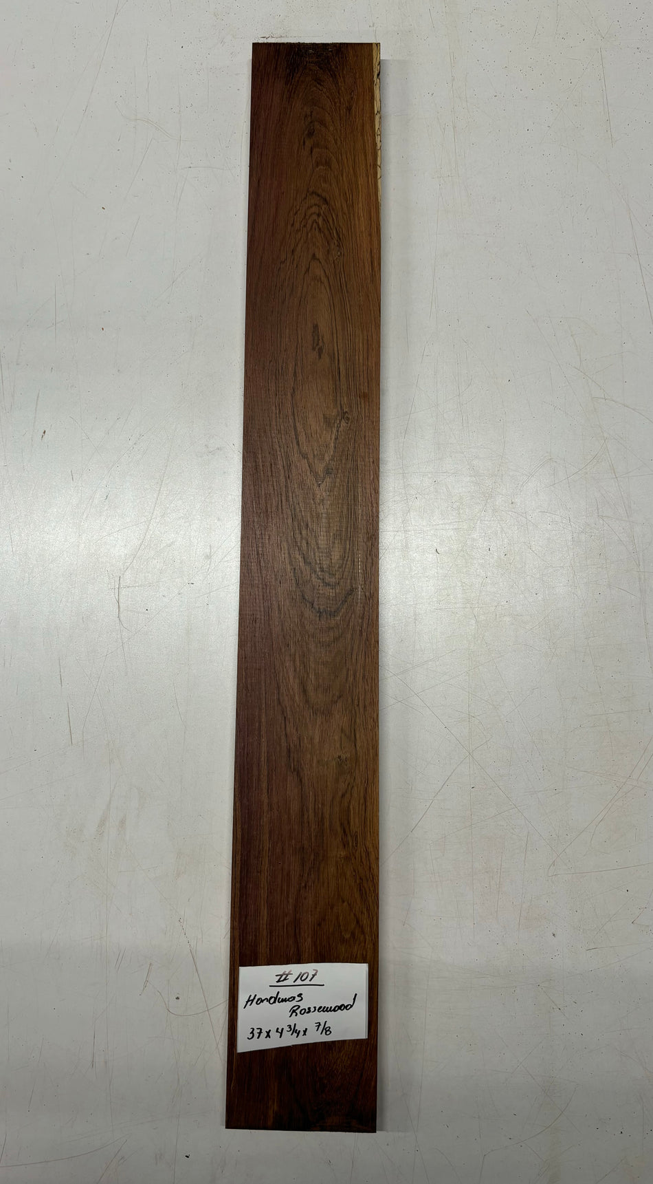 Honduras Rosewood Lumber 37"x 4-3/4"x 7/8"#107