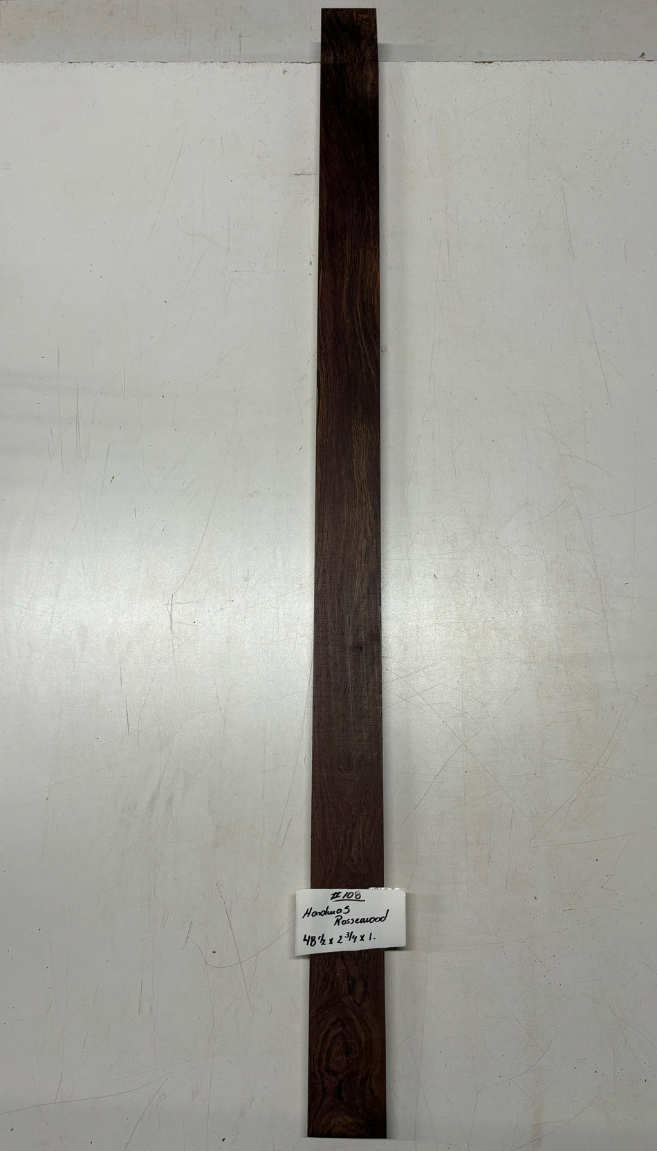 Honduras Rosewood Lumber 48-1/2"x 2-3/4"x 1"#108