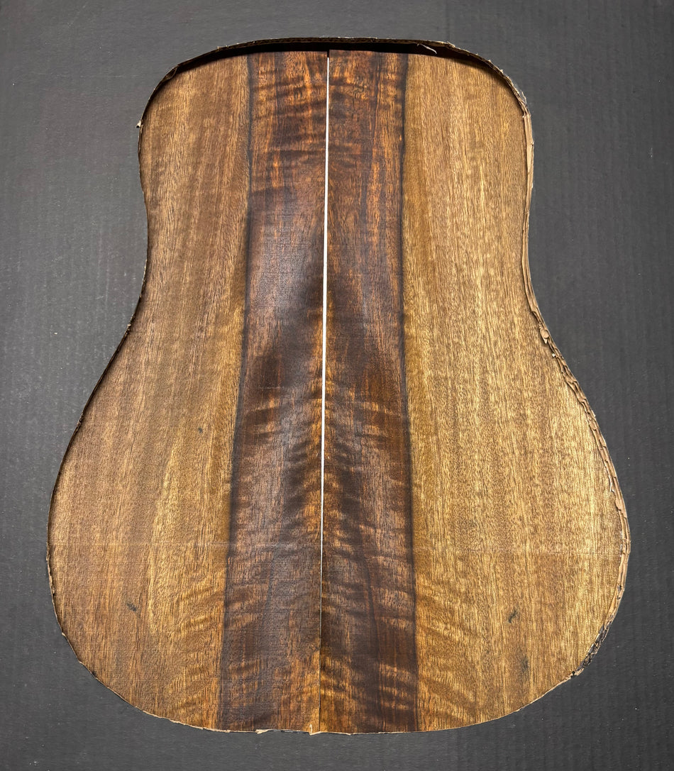 Flame Chocolate Mango Dreadnought Guitar Back and Side Set #906