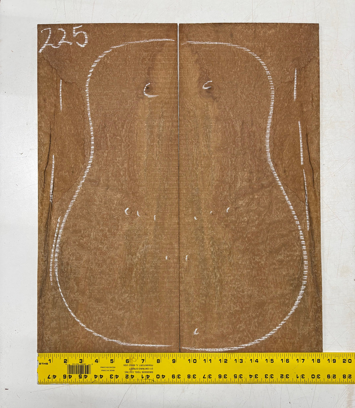 Quilted Sapele Dreadnought Guitar Back and Side Seconds Set #225 Exotic Wood Zone 