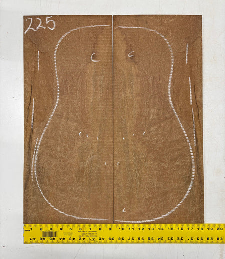 Quilted Sapele Dreadnought Guitar Back and Side Seconds Set #225 Exotic Wood Zone 