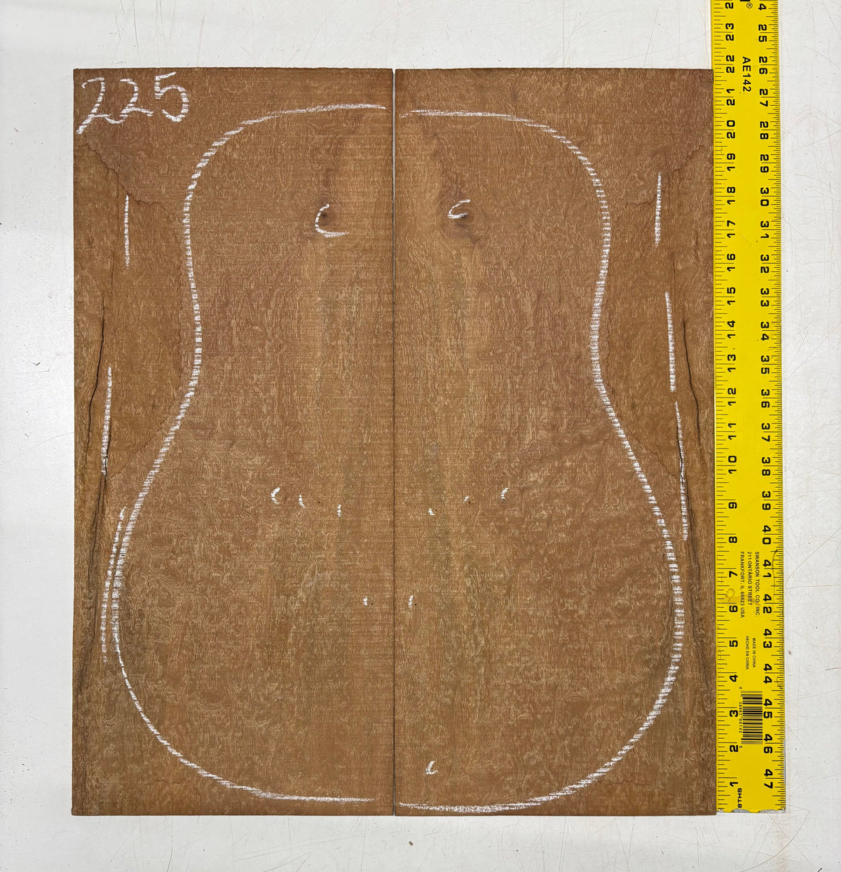 Quilted Sapele Dreadnought Guitar Back and Side Seconds Set #225 Exotic Wood Zone 