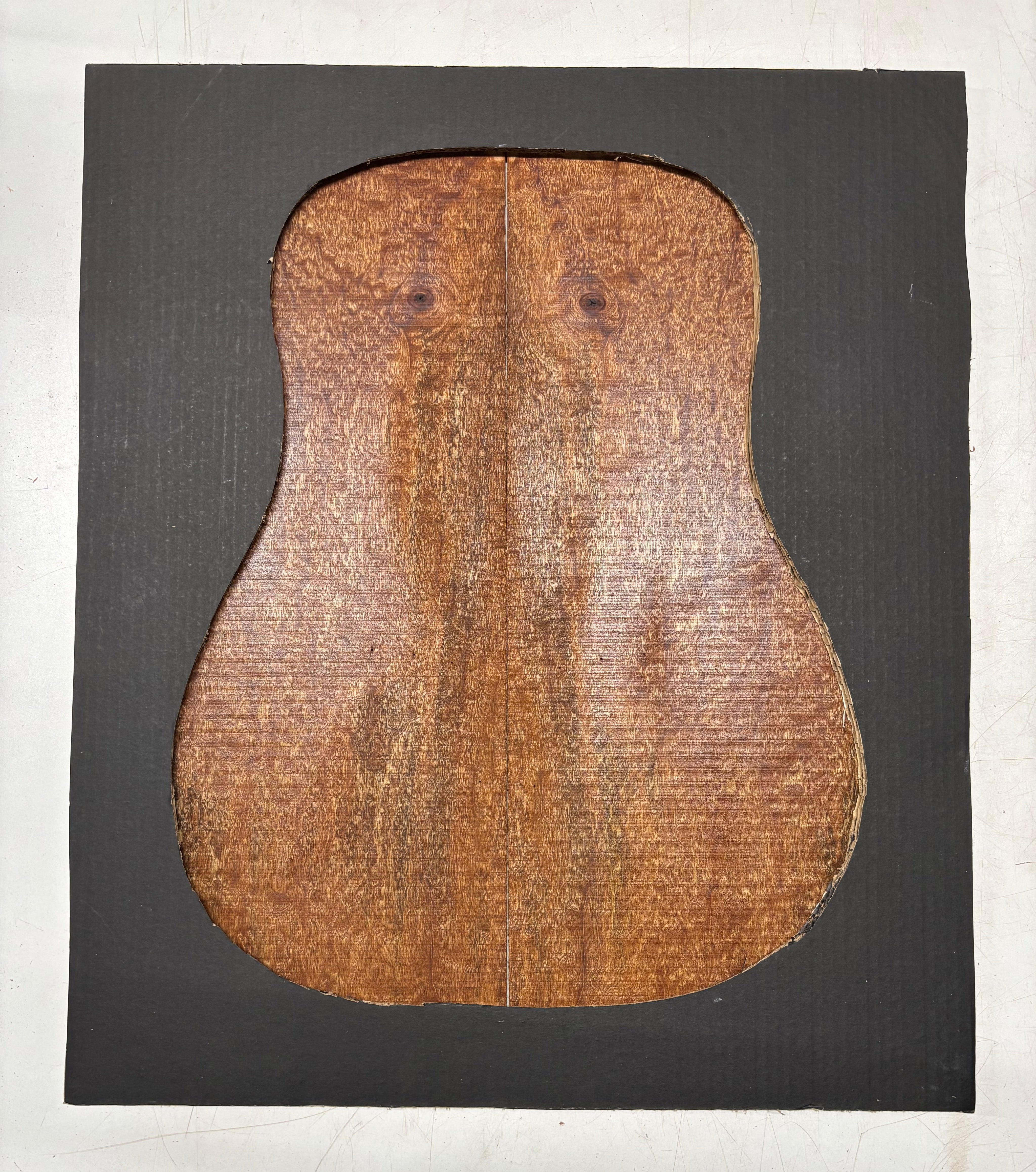 Quilted Sapele Dreadnought Guitar Back and Side Seconds Set #225 Exotic Wood Zone 