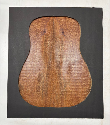 Quilted Sapele Dreadnought Guitar Back and Side Seconds Set #225 Exotic Wood Zone 