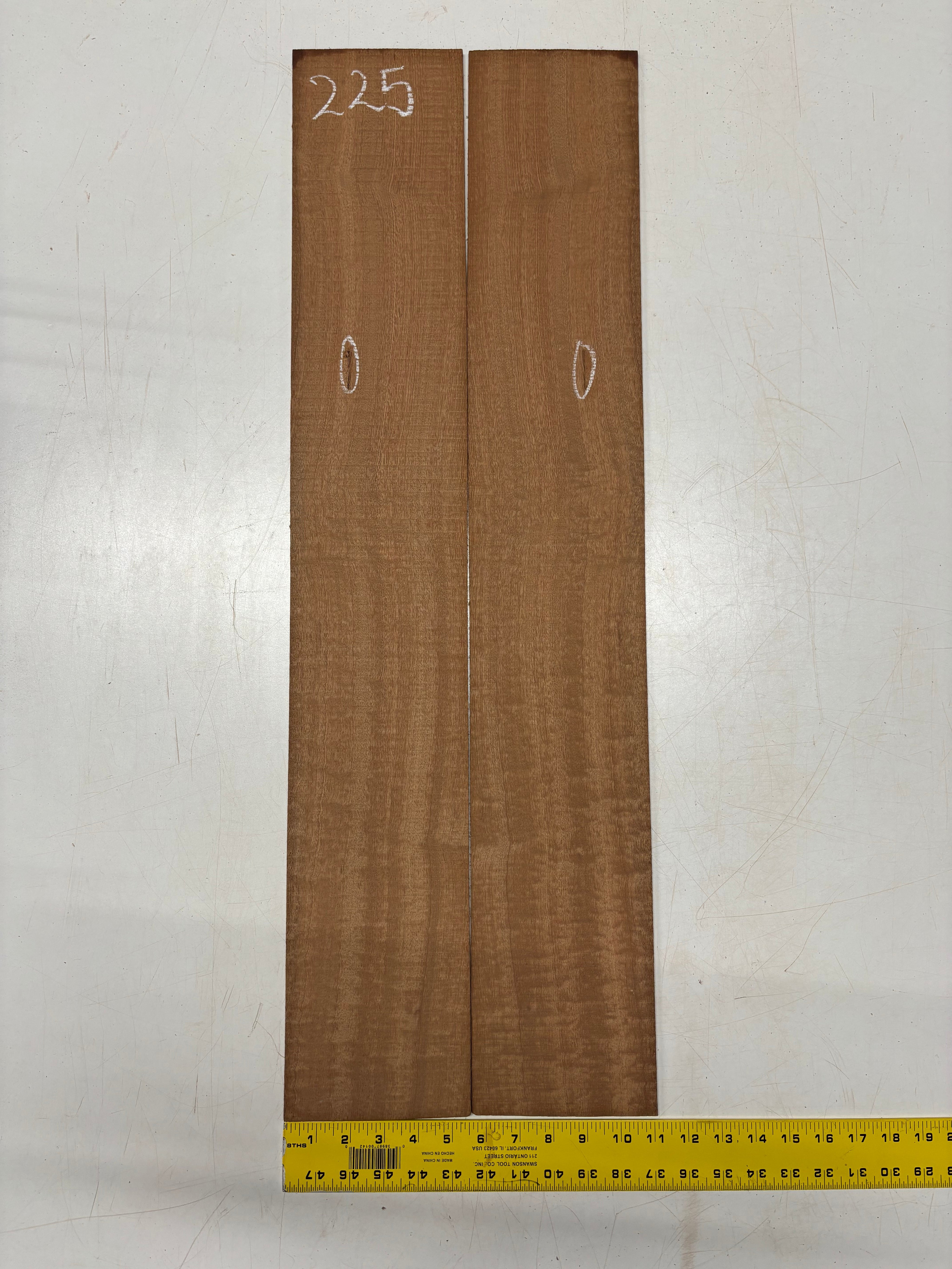 Quilted Sapele Dreadnought Guitar Back and Side Seconds Set #225 Exotic Wood Zone 