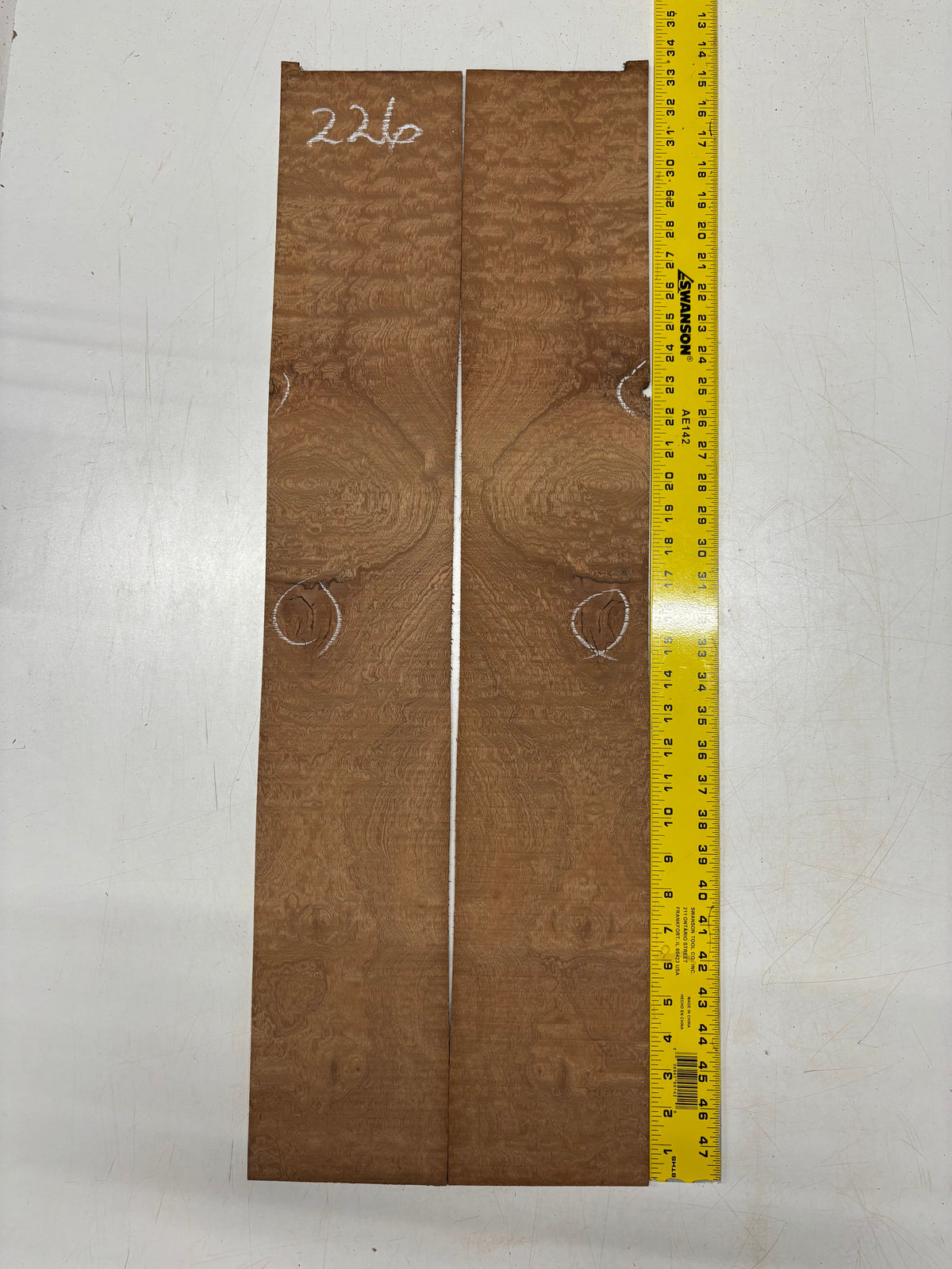 Quilted Sapele Dreadnought Guitar Back and Side Seconds Set #226 Exotic Wood Zone 