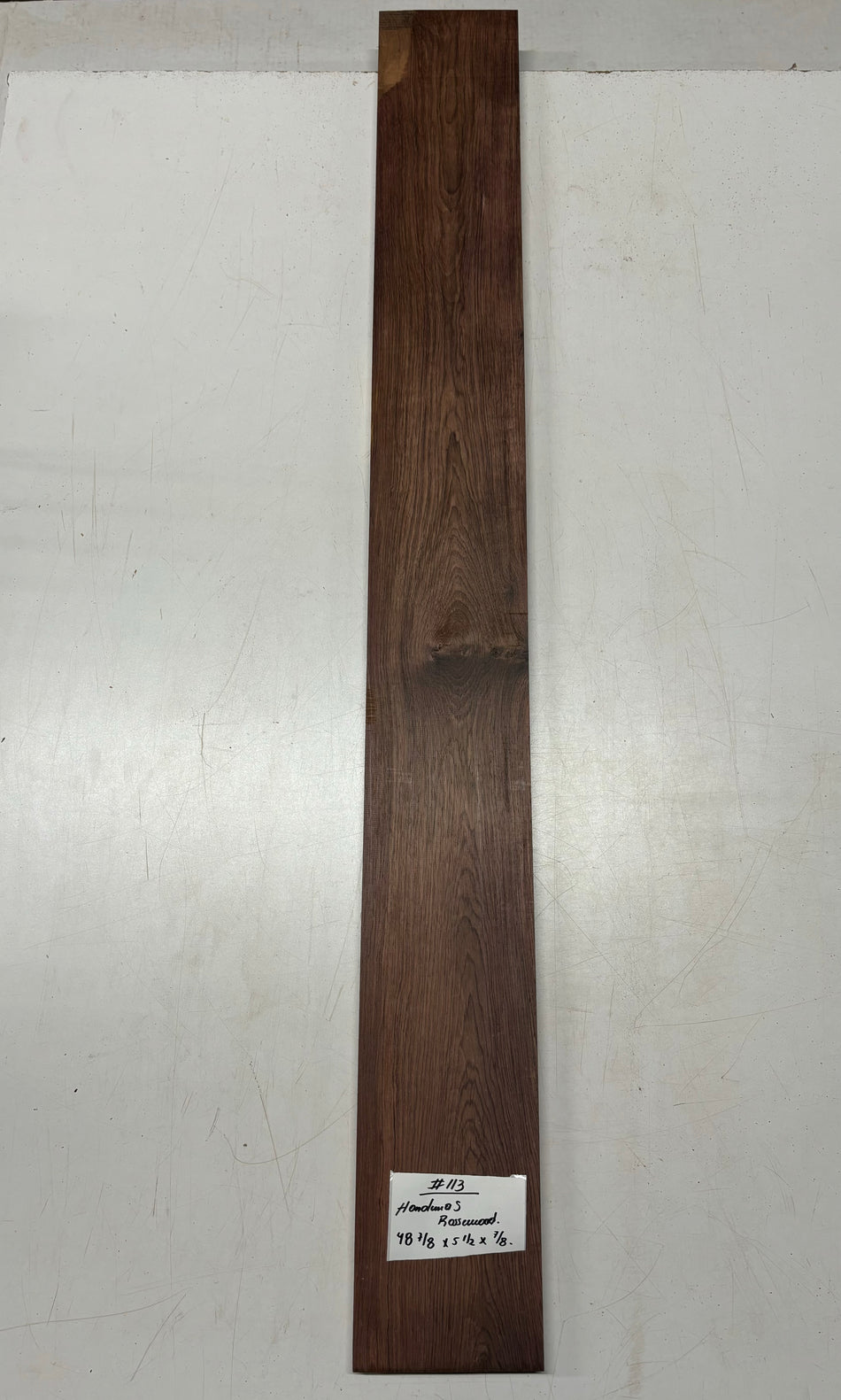 Honduras Rosewood Lumber 48-7/8"x 5-1/2"x 7/8"#113