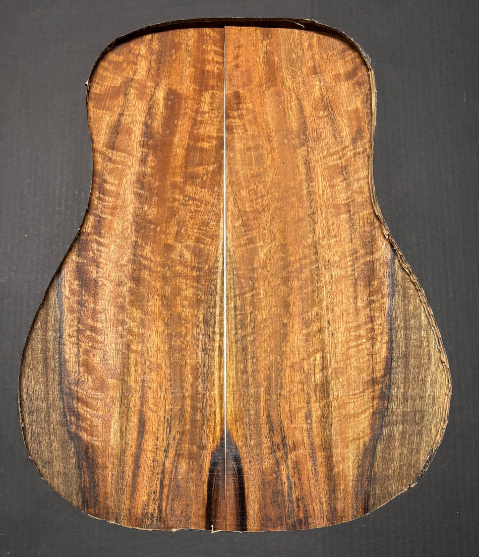 Flame Chocolate Mango Dreadnought Guitar Back and Side Set #909