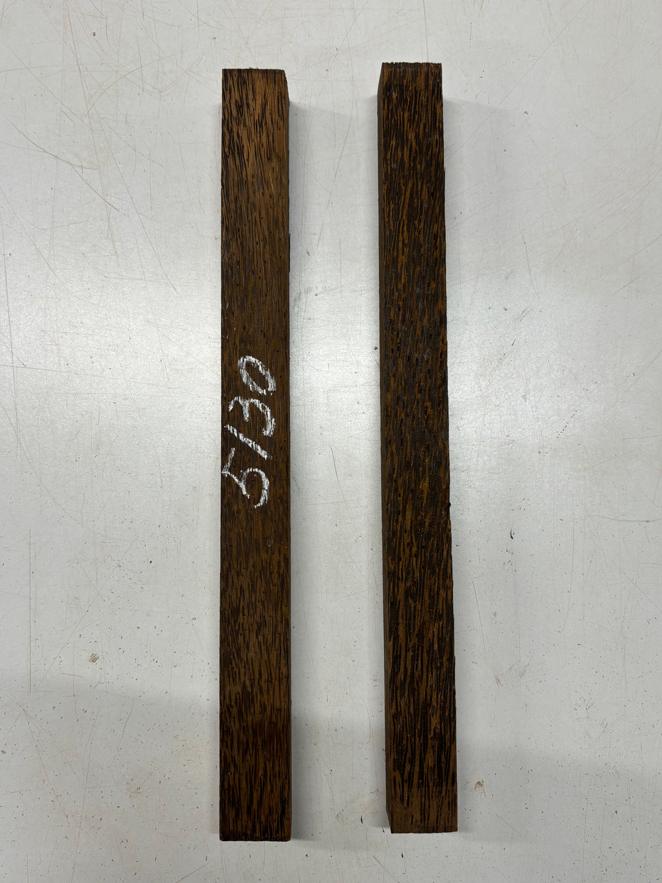 2 Pack, Black Palm Turning Wood Blanks 18"x1-1/2"x1-1/2"#5130