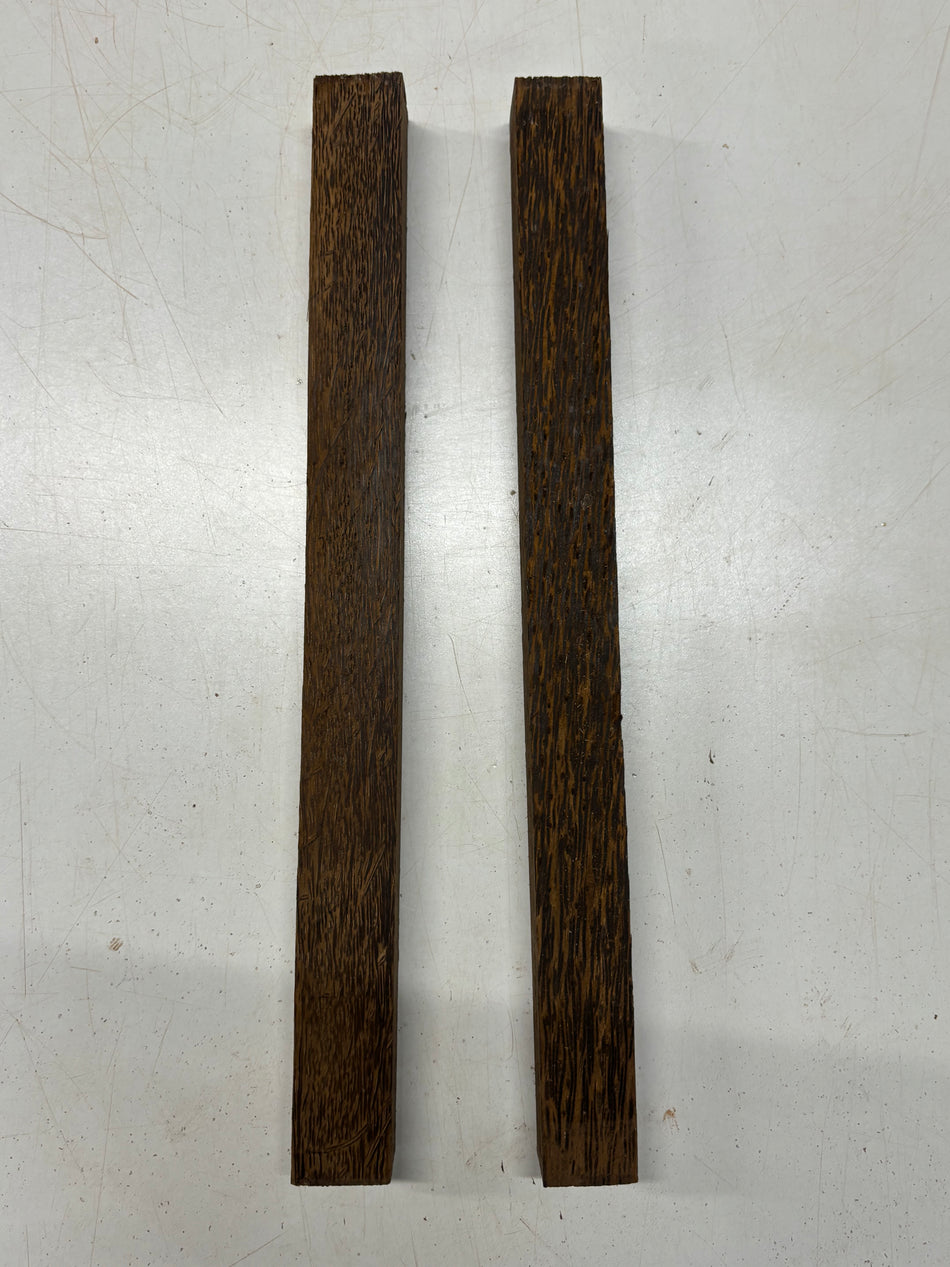 2 Pack, Black Palm Turning Wood Blanks 18"x1-1/2"x1-1/2"#5130