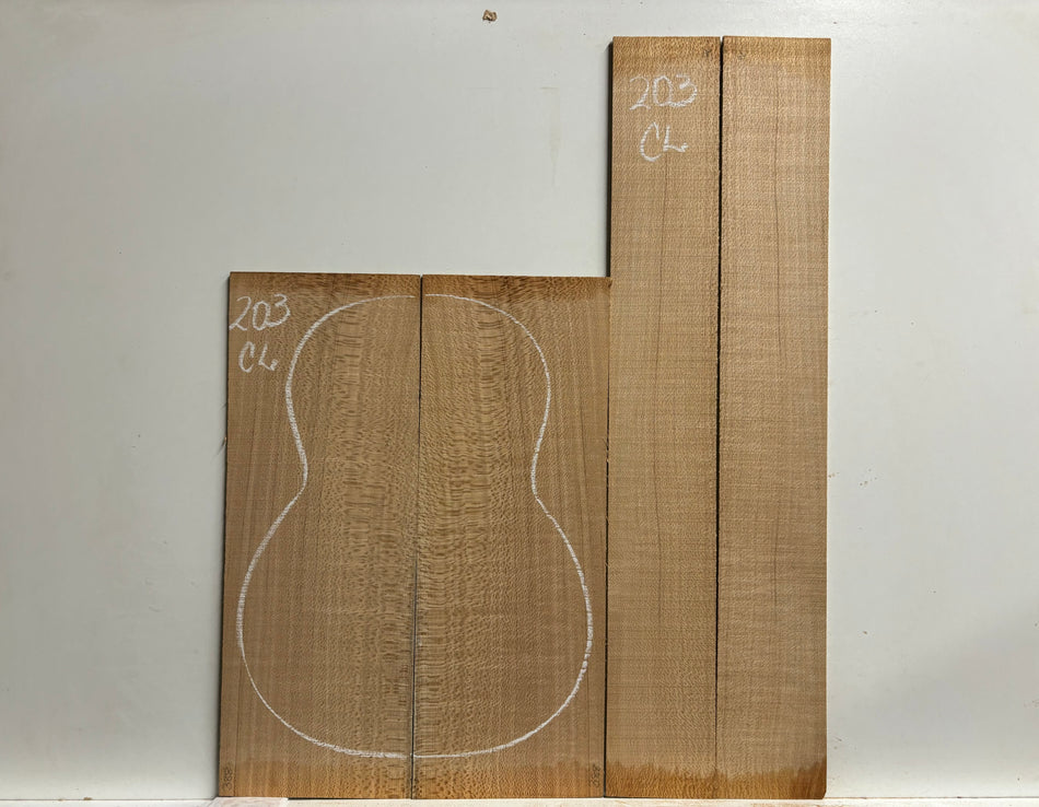 Lacewood Classical Guitar Back & Side Set #203