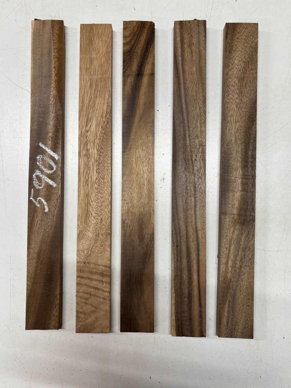 5 Pack, Indian Walnut Thin Stock Lumber 18"x1-7/8"x5/8"#5901
