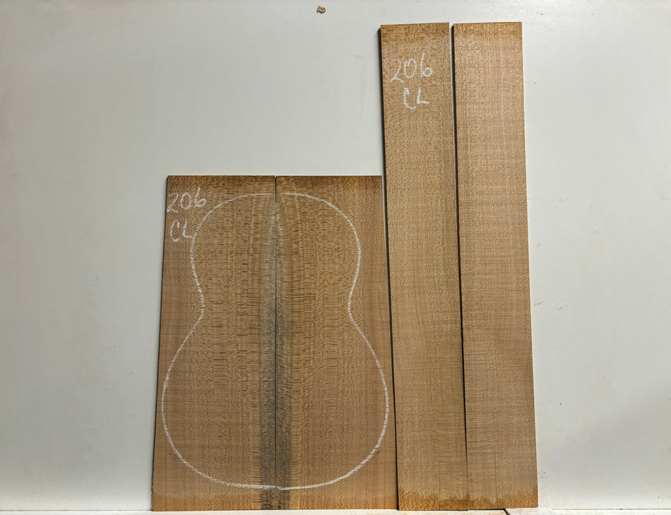 Lacewood Classical Guitar Back & Side Set #206