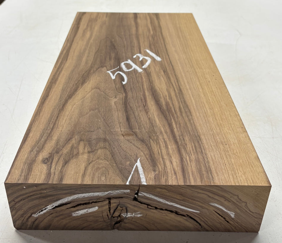 1 Piece, Black Walnut Lumber Board Blank 20"x10-1/2"x2-7/8"#5931