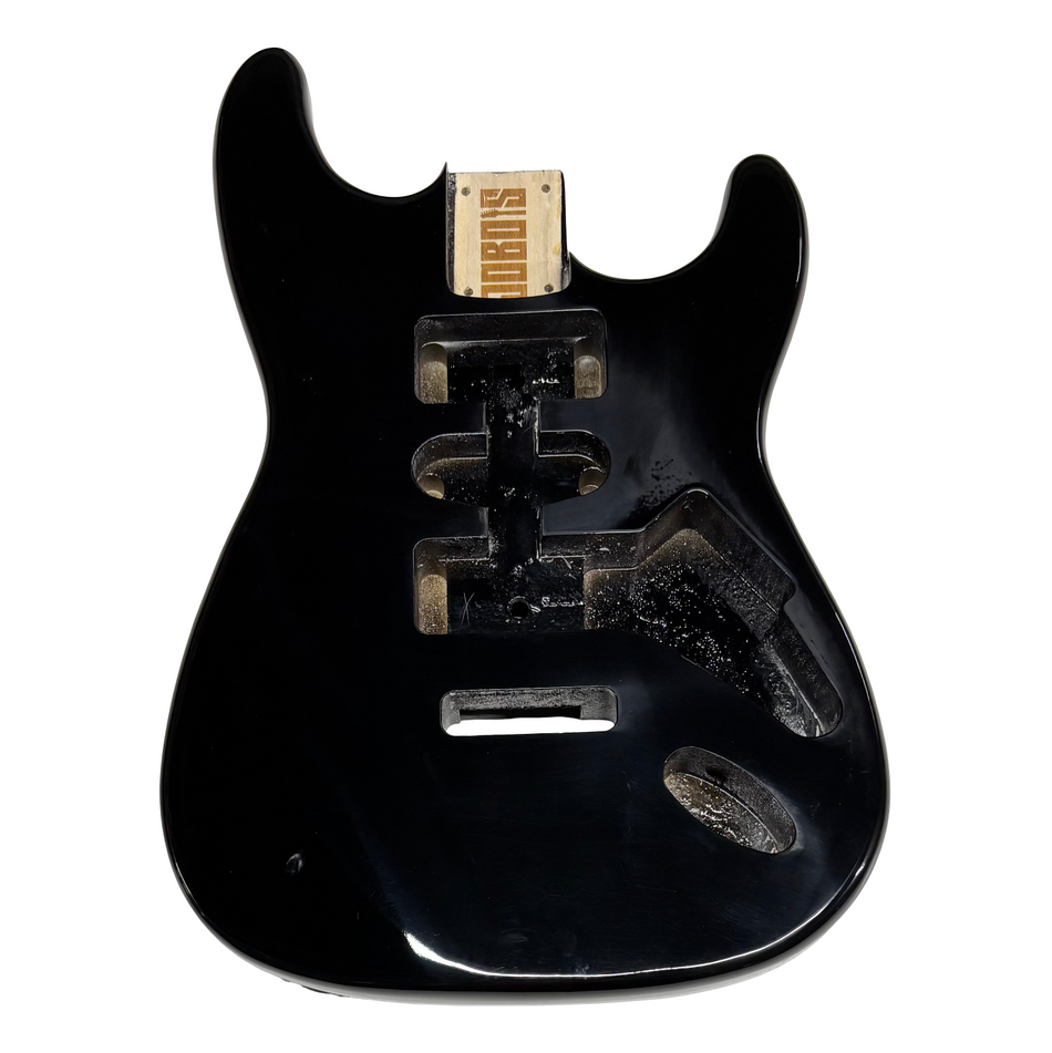 JOBOIS ST Style Finished Guitar Body- Black