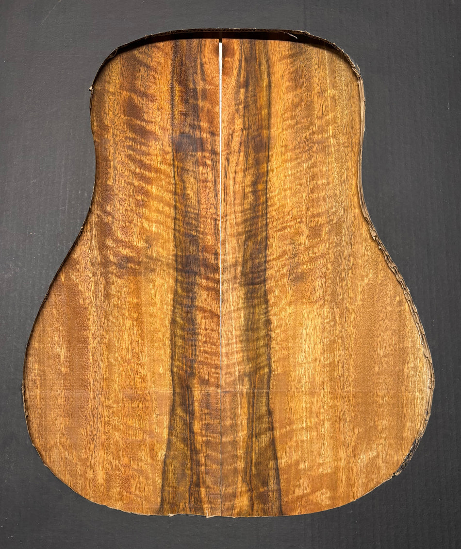 Flame Chocolate Mango Dreadnought Guitar Back and Side Set #933