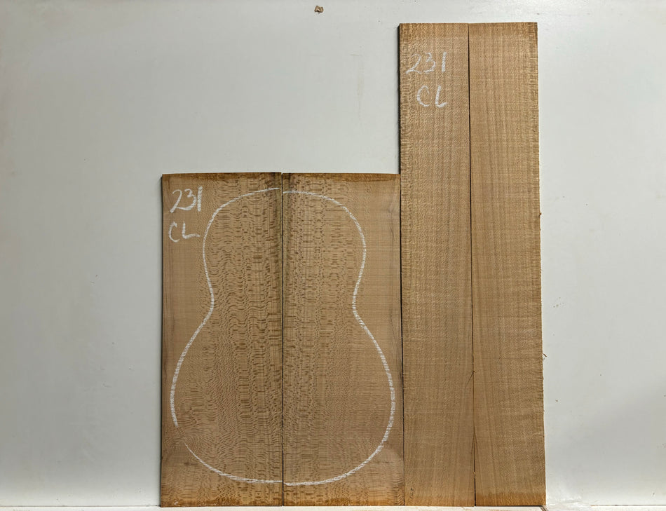 Juego de fondo y aros de guitarra de grado AAAA Dreadnought de palisandro de la India Oriental #61 