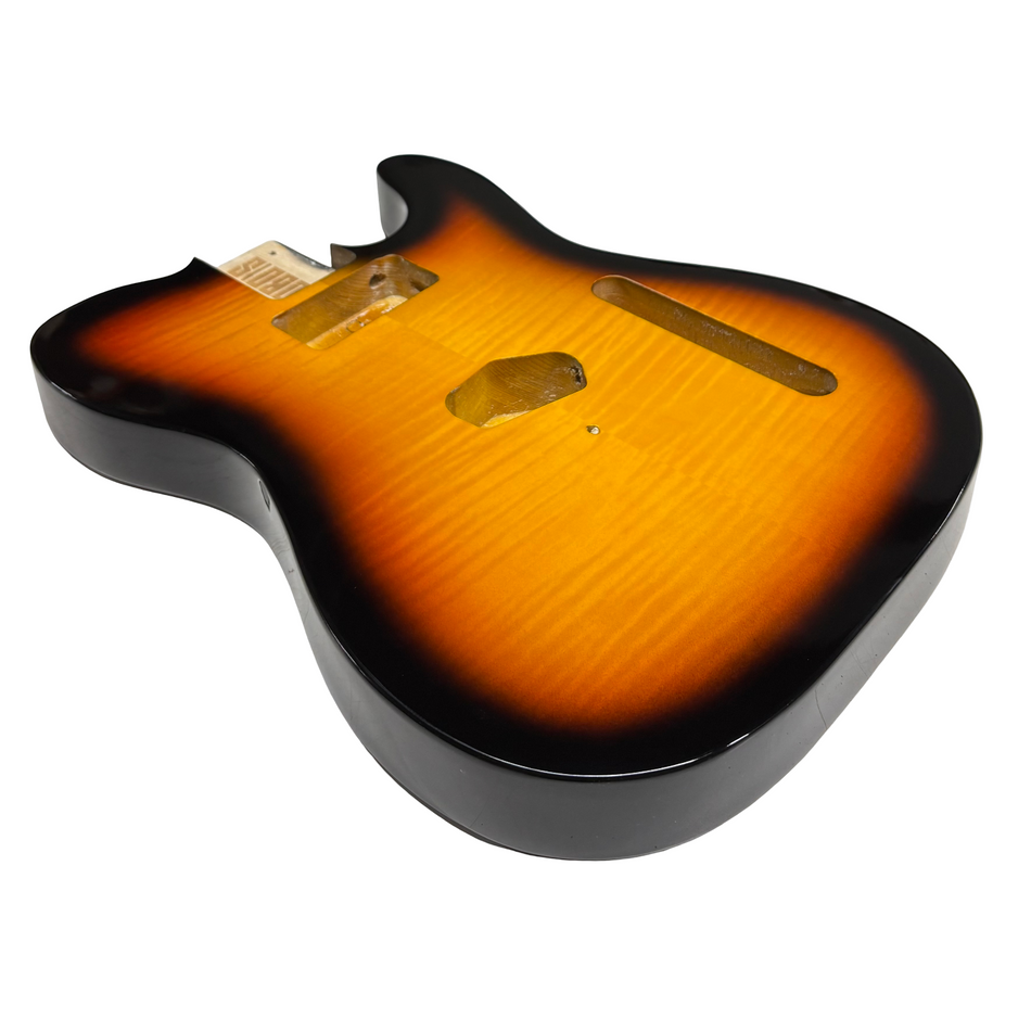 JOBOIS TL Style Finished Guitar Body- Flamed 3-Tone Sunburst