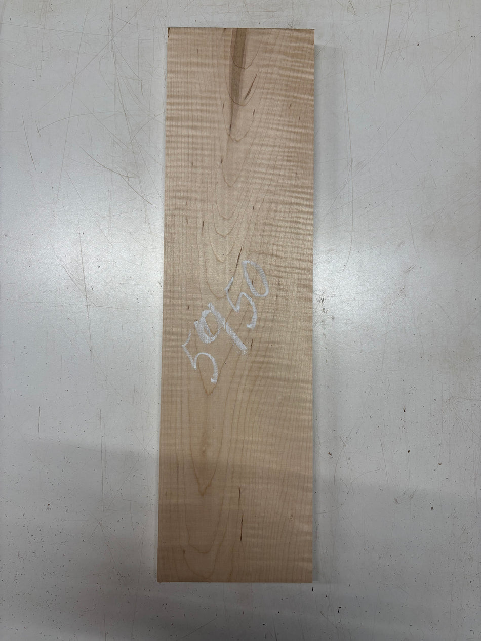1 Piece, Flame Hard Maple Lumber Board Blank 21"-3/4"x5-3/4"x7/8"#5950