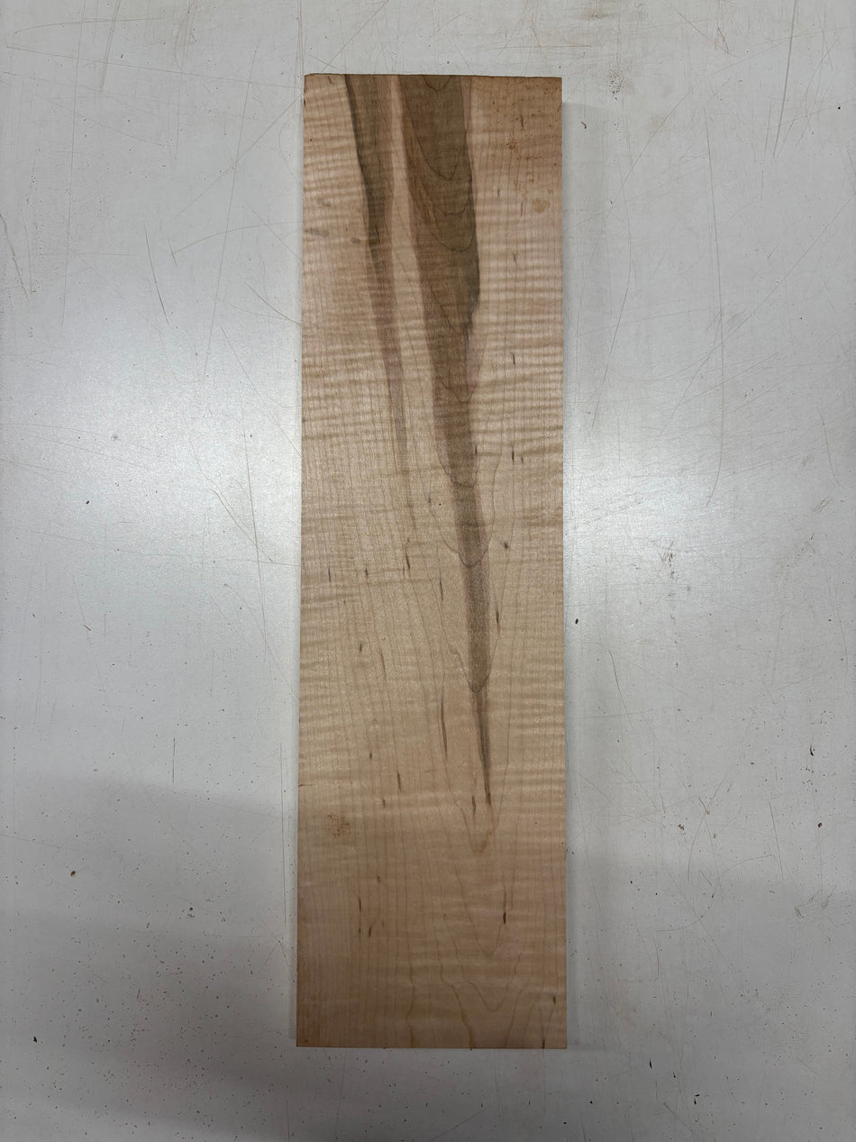 1 Piece, Flame Hard Maple Lumber Board Blank 21"-3/4"x5-3/4"x7/8"#5950