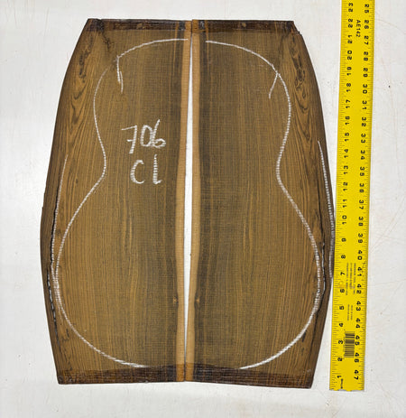 Bocote Classical Guitar Back Set- Seconds #706 Exotic Wood Zone 