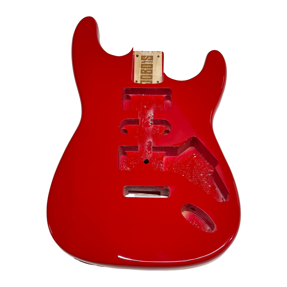 JOBOIS ST Style Finished Guitar Body- Candy Apple Red