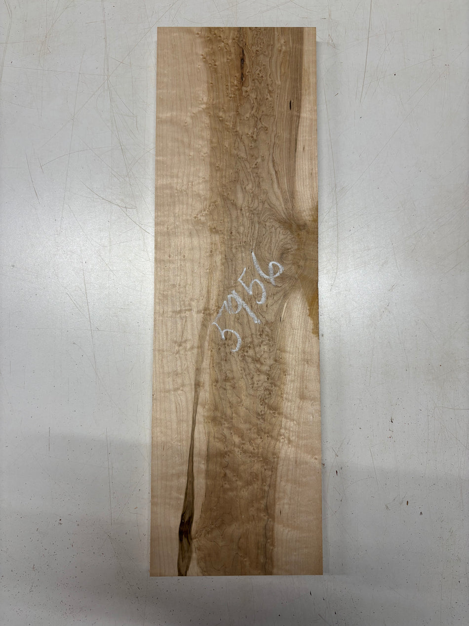 1 Piece, Birdseye Maple Lumber Board Blank 23"x6-7/8"x7/8"#5956
