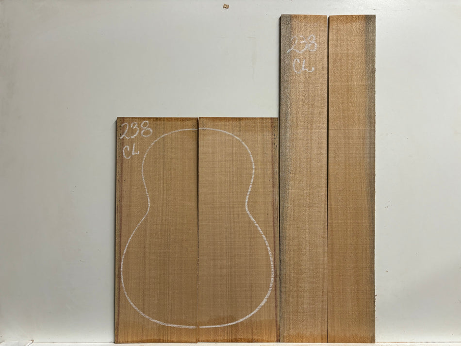 Juego de fondo y aros de guitarra de grado AAAA Dreadnought de palisandro de la India Oriental #61 