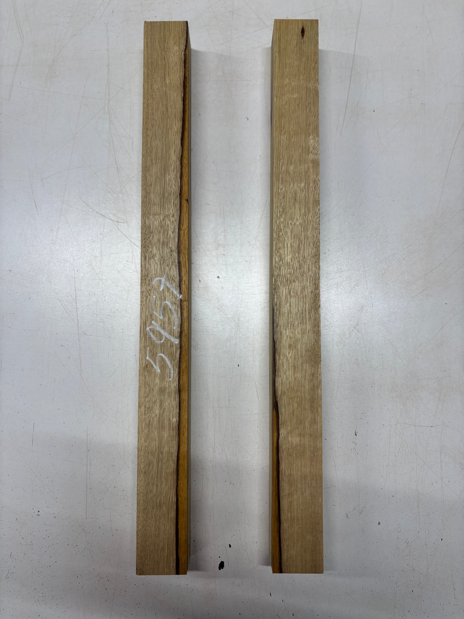 2 Pack, Black Limba Turning Wood Blanks 24"x2"x1-7/8"#5957