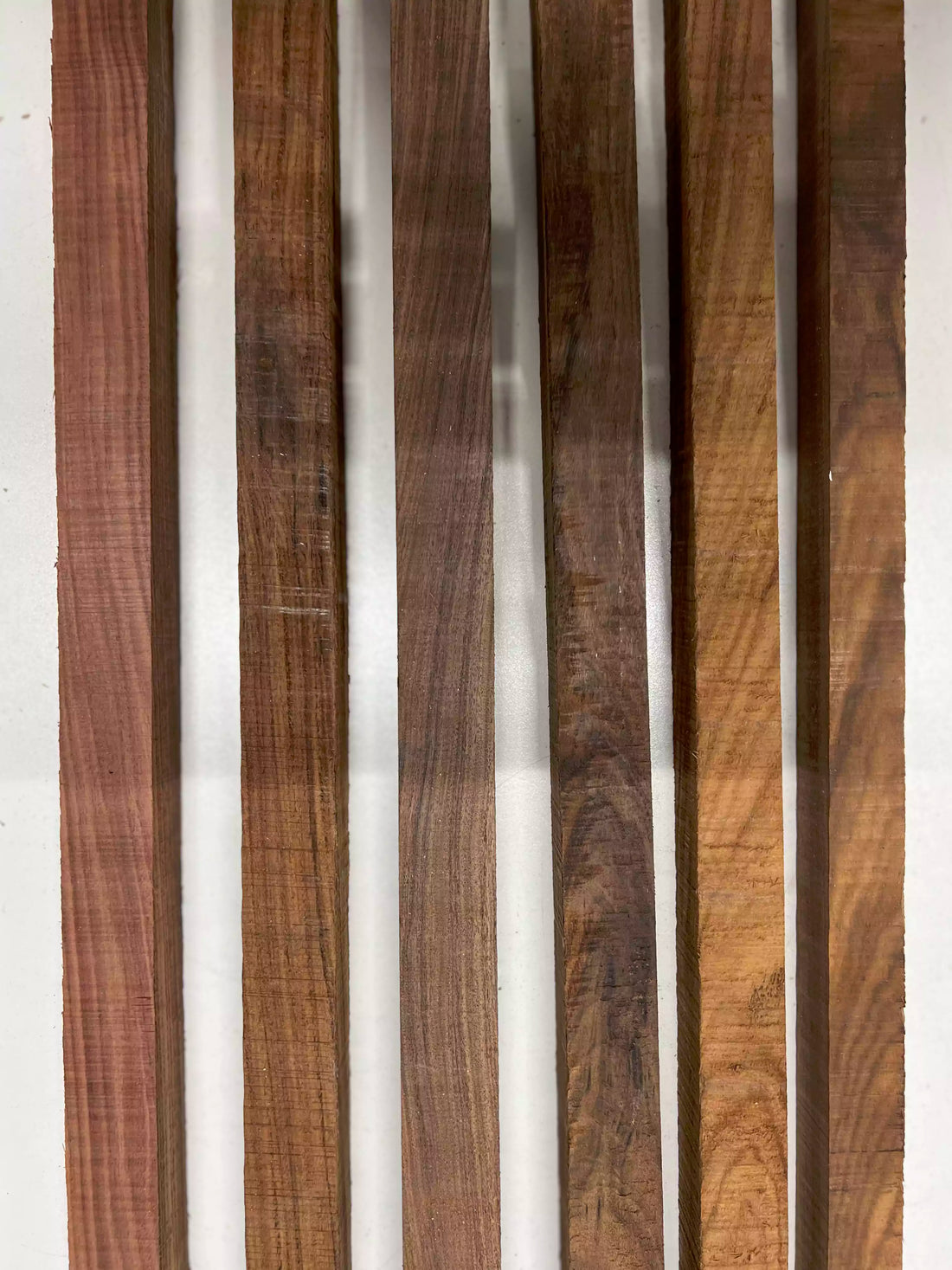 Pack of 6, Santos Rosewood Turning Wood Blanks 21&quot; x 7/8&quot; x 7/8&quot; 