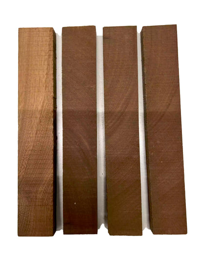 Pack of 4, Sapele Thin Stock Three Dimensional Lumber Board 12&quot; x 2&quot; x 3/4&quot; 
